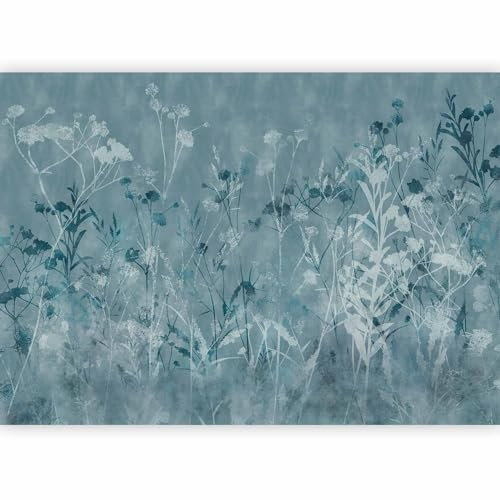 murando - Papier Peint Panoramique Adhésif Nature 196x140 cm - Tapisserie Murale Autocollante Décoration Moderne Chambre Salon - Bleu gris - b-A-10292-a-a