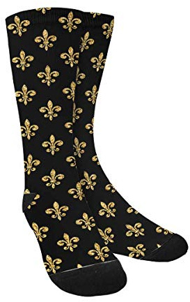 208 Femme Homme Chaussettes De Tennis Fleur De Lys Pied De Poule Chaussettes D'Équipage Poids Léger Chaussettes De Marche Durabilité Chaussettes De Sport Pour Sport Intérieur Randonnée Marche