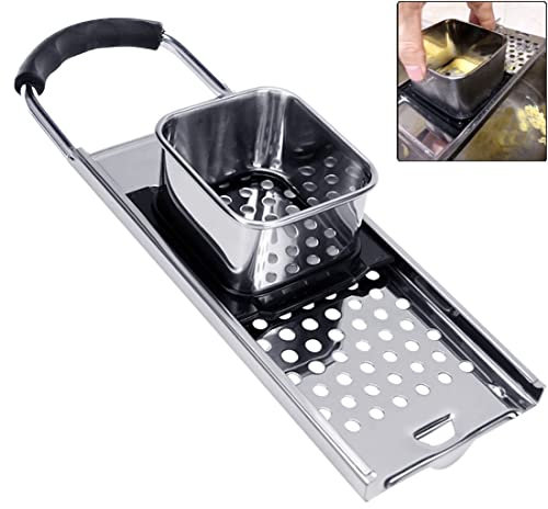 JASEASYZ Premium Grade Stainless Steel Spaetzle Maker, Manual Pasta Noodle Dumpling Maker with Comfort Grip Handle