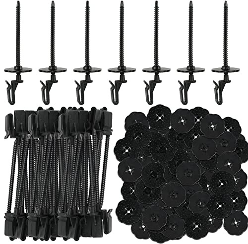 30 Pcs/Pack Solar Panel Guard Clips 35 mm Nylon Wire Fence Fasteners | Animal Guard Roll Clips for Solar Panel Bird Wire Pigeon Fence, Stop Pigeon Bird Access