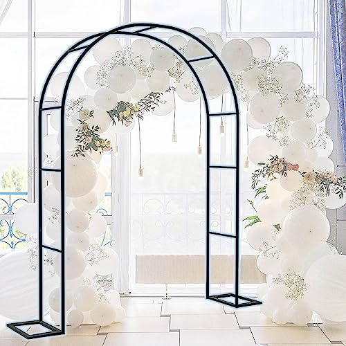 CUPLES Arche De Jardin en Métal, Arceau À Rosiers, Pergola en Fer, Tonnelle Plante Grimpante, Décoration De Jardin, Largeur 120-350 Cm, Hauteur: 220 Cm, Noir (Size : 120x220x25cm)