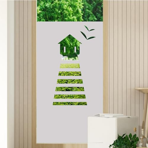 GRAZDesign Fensterfolie Nordsee Bad - Glastür Aufkleber oder Duschkabinen Tür - Fenstertattoo Sichtschutz/Motiv: Leuchtturm maritim / 70x110cm Breite x Höhe