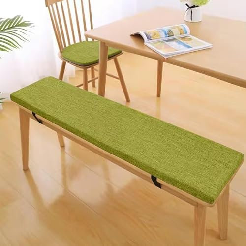 3CM Dicke Sitzauflage Sitzkissen Bank, Bankauflage Bankkissen, Waschbare Stuhlkissen Bankpolster, Gartenbank Auflage Outdoor, Sitzkissen Groß für Stuhl Boden Bürostuhl,Grasgrün, 90x45x3cm