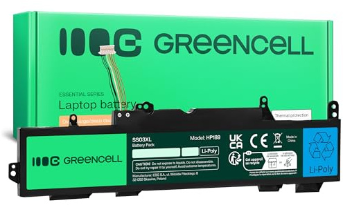 Green Cell Akku SS03XL HSTNN-DB8J für HP EliteBook 735 G5 G6 745 830 836 840 846 mt44 mt45 ZBook 14u Laptop (4100mAh 11.4V Schwarz)