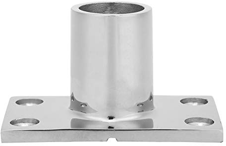 Montaje de riel de barco de acero inoxidable 316 90 grados, rectangular, base de pasamanos de acero inoxidable