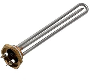 220V 1KW/1.5KW/2KW Electric Water Heater Immersion Heating Element 1 1/4 Inch Thread with Probe Tube(1.5KW 260mm Tube)
