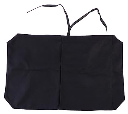 PRETYZOOM Bolsa Enrollable para Cuchillos de Chef con 4 Ranuras, Resistente a Cortes y Perforaciones, Material de Lona Negra, Adecuado para Trabajo y Barbacoa