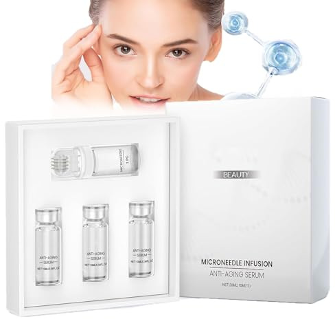 Kit per infusione di bellezza, Kit sistema di microinfusione Glov Beauty, Sistema di microinfusione per il viso, Kit di microinfusione di bellezza, Siero viso per pelle liscia per tutti (1Set)