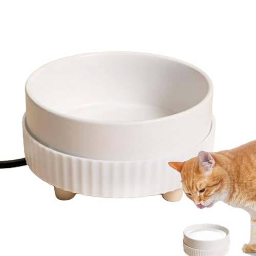 350 Ml Beheizter Wassernapf Für Hunde - Beheizter Futternapf Für Haustiere, Per USB Wiederaufladbarer Warmwassernapf, Haustierspender Für Hunde, Katzen, Kaninchen, Hühner, Enten, Eichhörnchen
