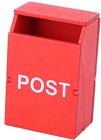 HOUDERCO 1pieza Miniatura Buzón Vintage para Casa De Muñecas Decoración Escénica De Diseño Delicado para Hogar