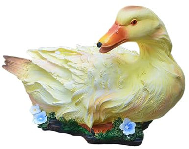 KESOTO Figura della Decorazione da Giardino, Scultura Esterna per Stagno E Cortile, Giallo