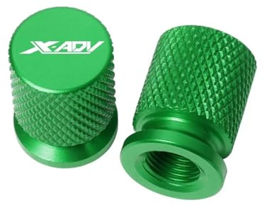 Cappucci per valvole pneumatici Per Hon@&da XADV X ADV X-ADV 750 350 150 2021-2024 2025 Accessori Moto Tappi Coprivalvola Pneumatici In Alluminio CNC(Green)