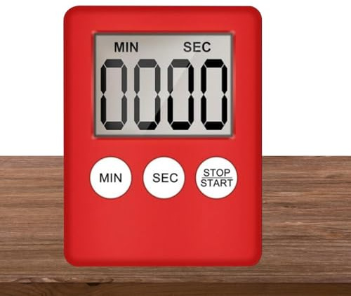 Minuteur de Cuisine | Minuteur de Douche - Alarme Sonore Puissante, Grand Écran Numérique, Chronomètre Magnétique pour Cuisine Bureau Salle de Classe et Maison