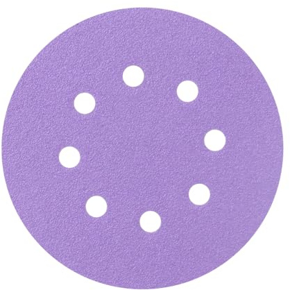 FASTPLUS Disque Abrasif 125mm Disques de Ponçage à sec et à l'eau Grain 120 | lot de 36 Disques en Céramique, Film Abrasif Auto-agrippant Haute Résistance Pour le Ponçage des Métaux Automobiles