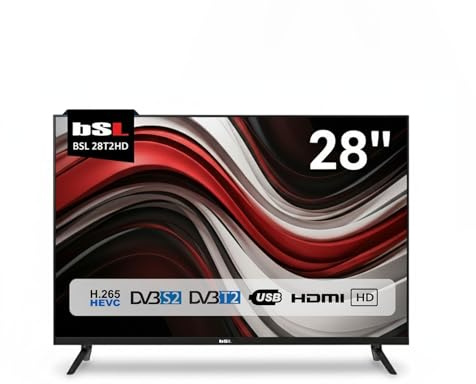 TV 28” Pulgadas BSL-28T2HD TV LED HD 1366x768 | 60Hz | USB | DVBT2 HD HEVC | DVB-S2 | | HDMI