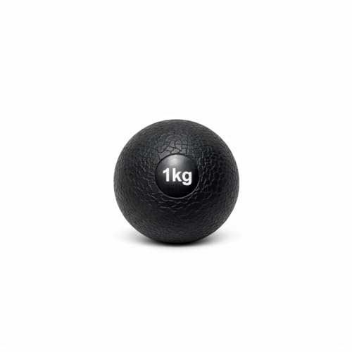 VORX LONDON 1KG Slam Ball for Exercise & Fitness – Non-Bounce Weighted Medicine Ball for Strength Training, CrossFit, Conditioning, HIIT, Core Workouts – Durable Grip Dead Weight Smash Ball