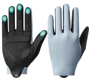 ROCKBROS Fahrradhandschuhe für Herren & Damen – rutschfest & stoßabsorbierend mit SBR-Polster, atmungsaktiv, Touchscreen-kompatibel, ideal für MTB, Rennrad, Trekking & Alltag
