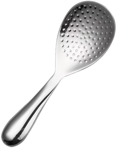 EXAOMBLE Cucchiaio da Riso Leggero e Resistente Antiaderente in Acciaio Inox 304 per Cucina e Sala da Pranzo