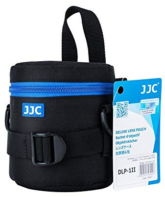 JJC DLP-1II Deluxe vattentätt fodral med axelrem för fotolins - fotolins mindre än 80 x 152 mm