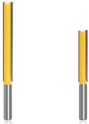 Bestgle gerades fräser schneidmesser 8 mm schaft router bit 2 stück fräser nutfräser holzfräser bit set verlängern fräser für oberfräse extra langer schnittlänge gerade bündigfräser 50mm 76mm
