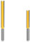 Bestgle Fresa recta, cuchilla de corte de 8 mm, 2 unidades, fresadora de ranura, fresa de madera, juego de brocas para fresadora superior, longitud de corte extra larga, fresa recta de 50 mm y 76 mm