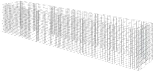 vidaXL Gabionen Hochbeet Verzinkter Stahl 540x90x100 cm Pflanzkorb Steinkorb