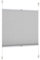Rapid Teck® Klemm Thermo Plissee 70cm x 130cm GRAU Blickdicht Faltrollo Jalousie Rollo ohne Bohren Klemmrollo Fertigplissee