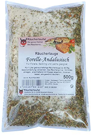 Räucherteufel Räucherlauge Forelle-Andalusisch 500g, Räucherlake