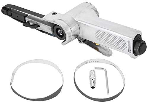 Lijadora de banda de aire de discos más reciente EVTSCAN, lijadora de banda de aire industrial herramienta de pulido neumática 16000 rpm 10 330 mm/20 520 mm máquina de rueda(10 330mm)