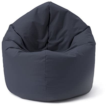 Lumaland Sitzsack für Kinder & Erwachsene mit 2-in-1-Funktion für bequemes Sitzen & Liegen | Ø 120x75 cm Sitzkissen für Outdoor & Indoor | Pflegeleicht Dank abnehmbarem Bezug | Anpassbaren EPS-Perlen