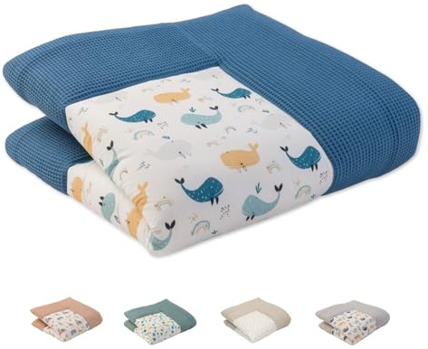 ULLENBOOM Krabbeldecke für Baby 120x120 cm – OEKO-TEX Materialien, Made in EU – Baby Krabbeldecke gepolstert, Spieldecke Baby groß, Babydecke & Krabbelmatte