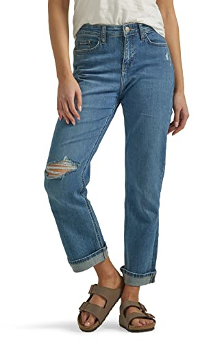 Lee Dam Mid Rise Boyfriend Jean, Standout Dx, 16 US, Utmärkande Dx, 44 SE