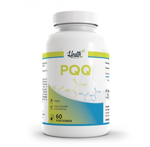 HEALTH+ PQQ, Pyrrolochinolinchinon, 60 Kapseln