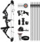 REAWOW Compound Bogen Compoundbogen Jagdbogen Pfeile Set 30-60 LBS Einstellbare Sportbogen Erwachsene und Compound Bögen Komplett Set 310fps