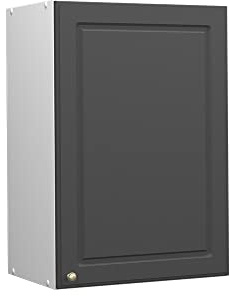 Vicco Hängeschrank Fame-Line, Anthrazit-Gold, 50 cm | MDF-Front · Soft-Close · 2 Einlegeböden · Metallgriffe · ✓ Praktischer Stauraum