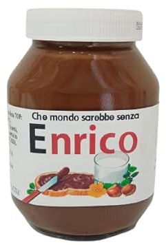 Idea Regalo Sweet personalizzato da | Nutella 950gr. / 1kg | Ideale per tutti gli eventi ottima idea per feste e party | Barattolo crema spalmabile personalizzato testo frontale e tappo