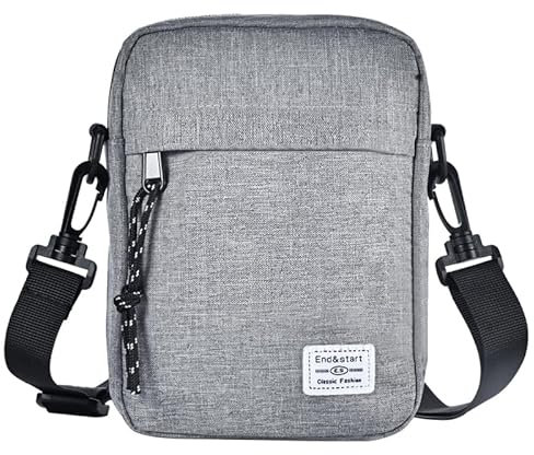 Borsello Tracolla per Cellulare Uomo, Fondina a Tracolla per Cellulare Uomo, Pochette Porta Tracolla Smartphone Borsa a Tracolla Casual Borsetta a Spalla Outdoor Portafoglio con Tracolla Regolabile