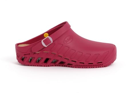 Scholl Clog EVO, Zoccoli Sanitari Medicali Unisex - Adulto, Vino, 38 EU