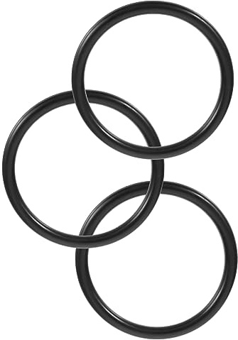 Klangschalenkissen Schüsselmatte für Kristallschale Schwarz | Gummi, Leicht und Tragbar, Dekorative Auflage für Buddhistische Schalen, Kleines Format, 3 Stück