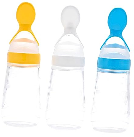 Toyvian in Silicone per Ragazzo 3, Mangiatoie per Alimenti, Beccuccio per Cereali, Bottigliette a Cucchiaio, Facili da e Trasportare