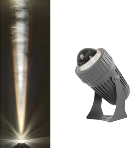 Faretti A LED - Proiettori A Fascio Stretto Da 10W, Faretti For Illuminazione Remota Impermeabili IP67, RGB Con Faretto A Rotazione Con Controllo Remoto Luci Con Angolo Del Fascio Regolabile(Neutral L