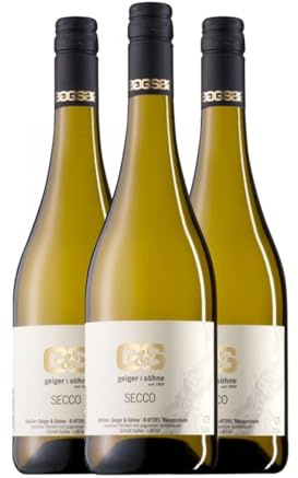 Geiger & Söhne Perlwein Müller-Thurgau Trocken 75 cl Weißer Sekt (Karton mit 3 Flaschen von 75 cl)