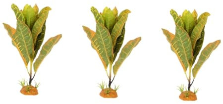 BESPORTBLE 3stücke Reptilien Pflanze Lifelike Kunstpflanze Für Terrarium Und Aquarien Für Eidechsen Schildkröten Und Andere Haustiere Komfortable