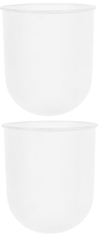MAGICLULU Portaescobillas para Baño de Plástico, Escobilla Vater, Soporte para Cepillo de Limpieza del Inodoro, 2 Piezas, Blanco, Fácil de Sujetar
