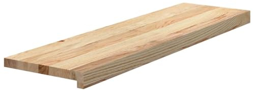 vidaXL Treppenstufen 8 Stk. Unbehandelt 90x25x2 cm Massivholz Eiche