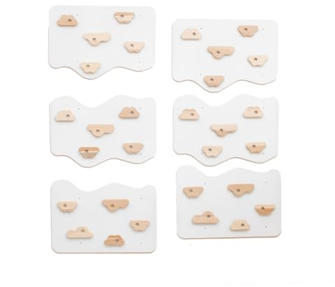 WoodandHearts Klettersteine kinder indoor, Hergestellt in Europa, Klettergriffe kinder indoor, Klettersteine, Kletterwand kinderzimmer