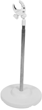 Haartrockner Ständer für Haustiere, Edelstahl Kunststoff, 30-110 Cm | Hände Frei Beim Grooming, Verstellbares Design, Weiß, Schlanke Ausführung
