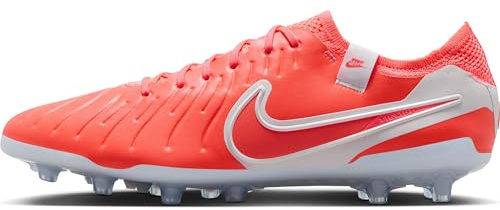 Nike Tiempo Legend 10 Elite Botas de fútbol para césped Artificial, Soccer Shoe Hombre, Hot Lava/White, 42 EU