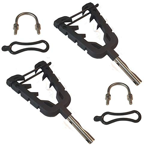 Universal ATV Tool Holder Rack, Hunting Tool Holder Rack Mount with Rubber Straps Compatible with ATV Mobility Scooter Hunting Bike