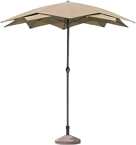 HUIBBGO Parasol de Jardin Parasol de Plage Parasol de Plage avec Base Incluse Petit bistrot Plantes Ombre Parapluie publicitaire Protection Solaire Parasol de Table extérieur